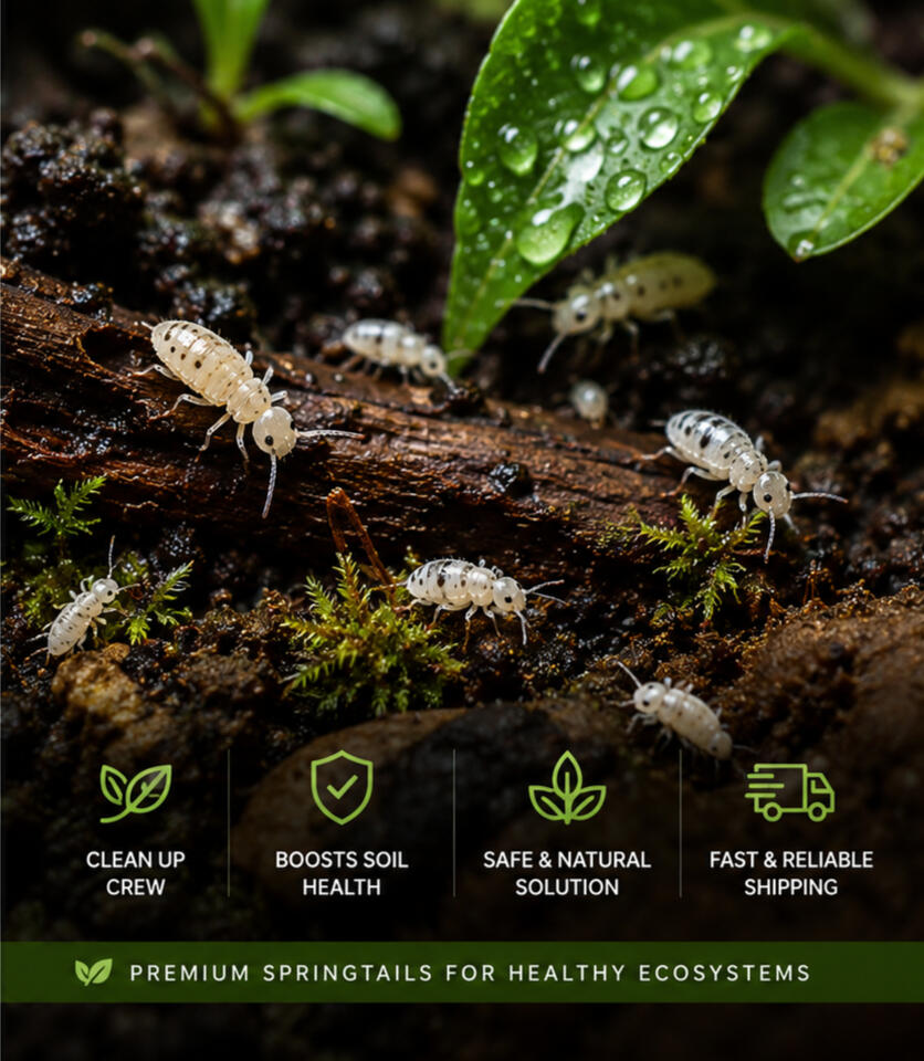 Tropical Terrarium Springtails for Terrariums Singapore